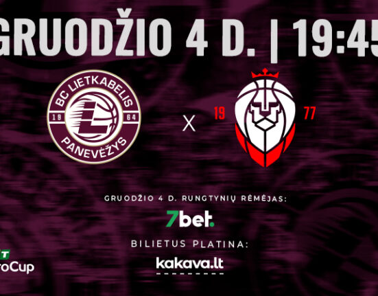 EuroCup rungtynės: Panevėžio Lietkabelis – Londono Lions